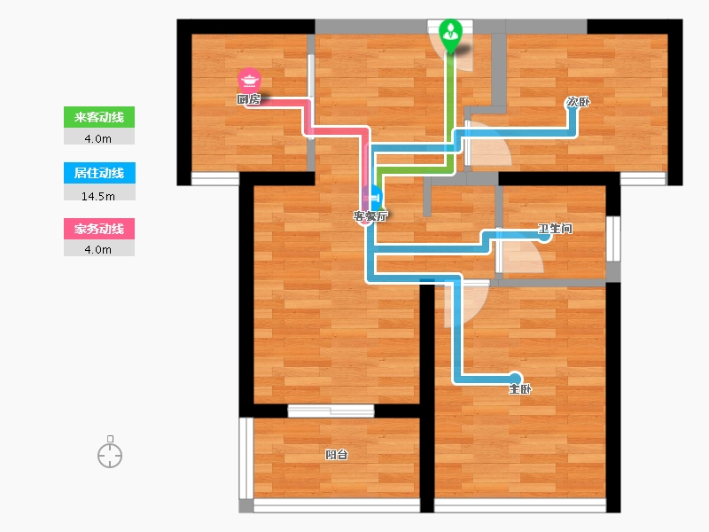 福建省-厦门市-宝龙旭辉城-50.19-户型库-动静线