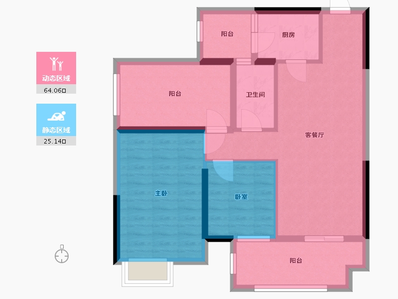 广东省-汕头市-金紫名邦-79.20-户型库-动静分区