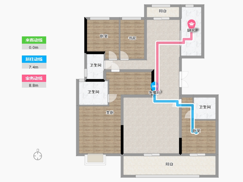 河南省-郑州市-碧桂园豫府-153.60-户型库-动静线