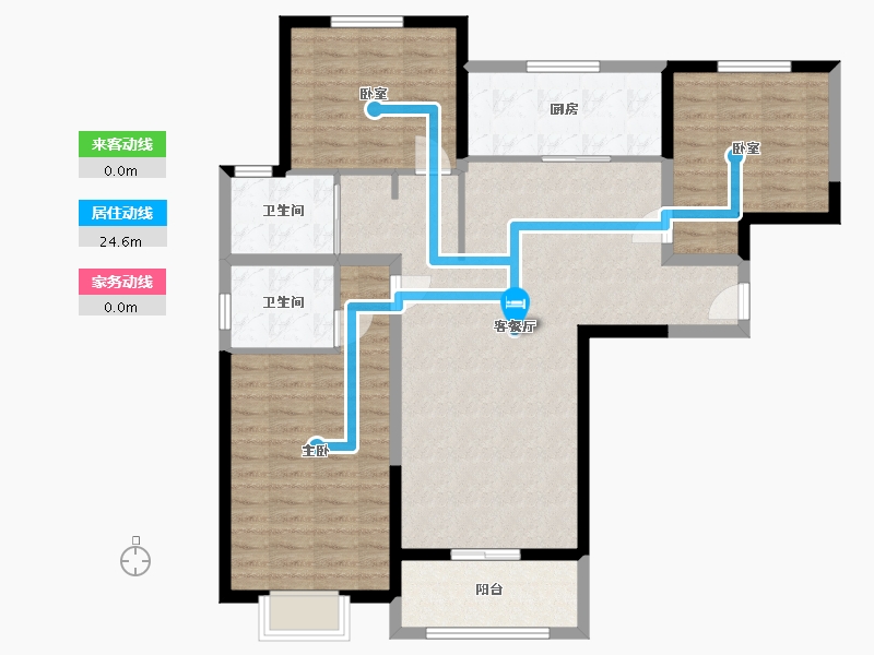 河南省-郑州市-岳岗社区-108.00-户型库-动静线