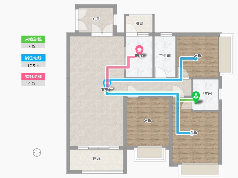 广东省-云浮市-万汇广场-97.35-户型库-动静线