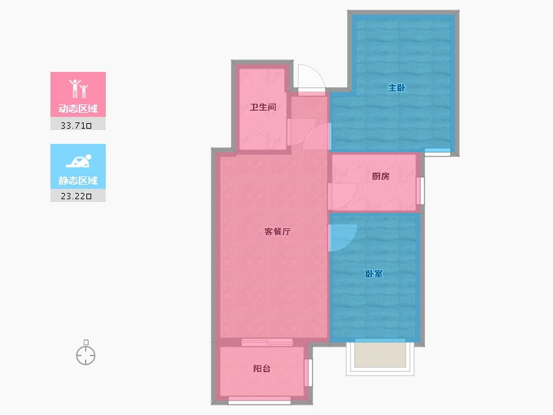 河北省-唐山市-学院一号-51.00-户型库-动静分区