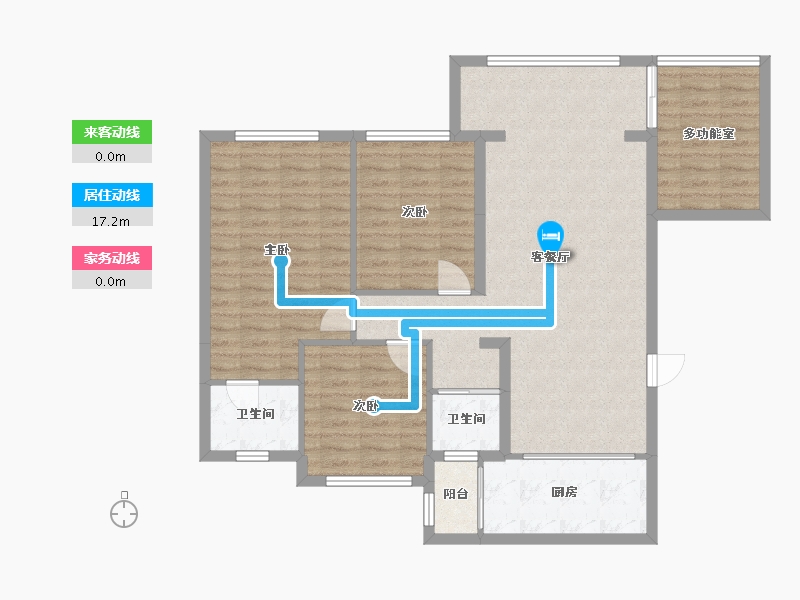 贵州省-贵阳市-开阳谦翔樾才学府-92.80-户型库-动静线