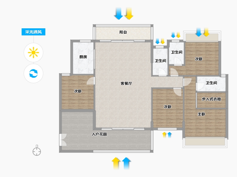 广东省-汕尾市-天悦华府-169.00-户型库-采光通风