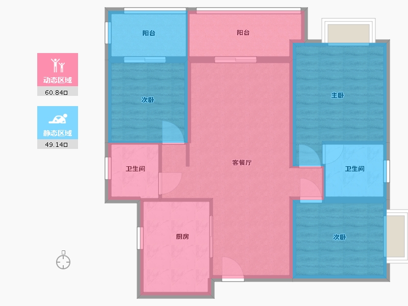 湖南省-邵阳市-紫云台-99.20-户型库-动静分区