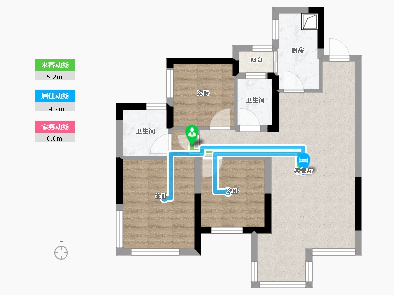 四川省-乐山市-十里江湾-62.40-户型库-动静线