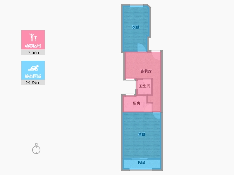 北京-北京市-六里屯北里-48.63-户型库-动静分区