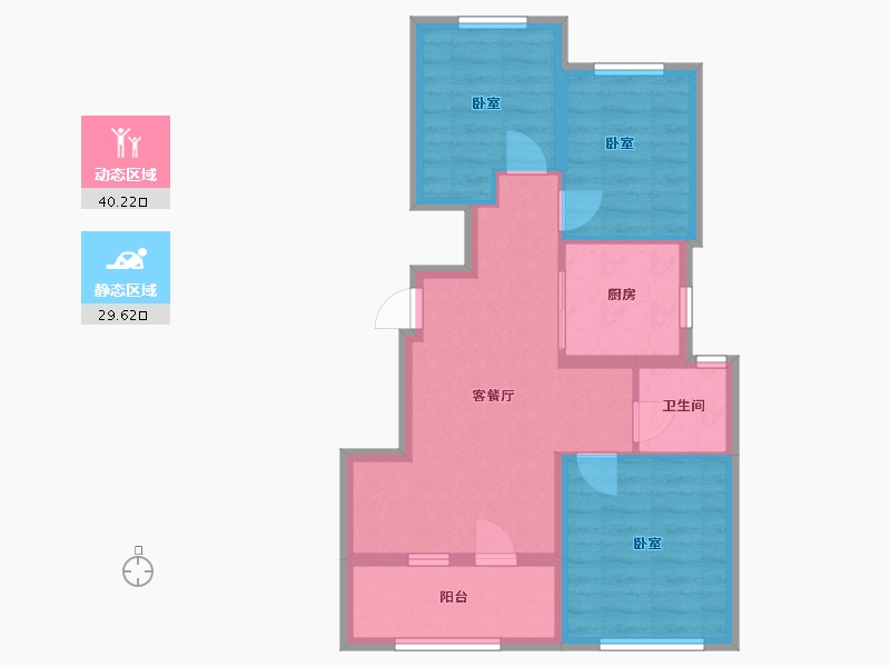 北京-北京市-国祥府-66.00-户型库-动静分区