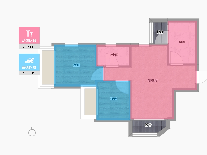 香港特别行政区-中西区-港湾豪庭-27.73-户型库-动静分区