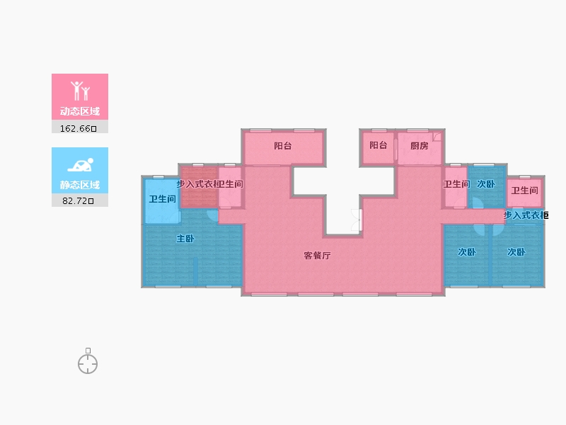 陕西省-西安市-中海·寰宇天下-224.00-户型库-动静分区