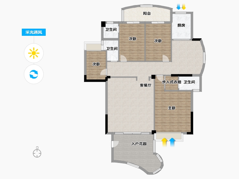 广东省-汕头市-协和-149.30-户型库-采光通风