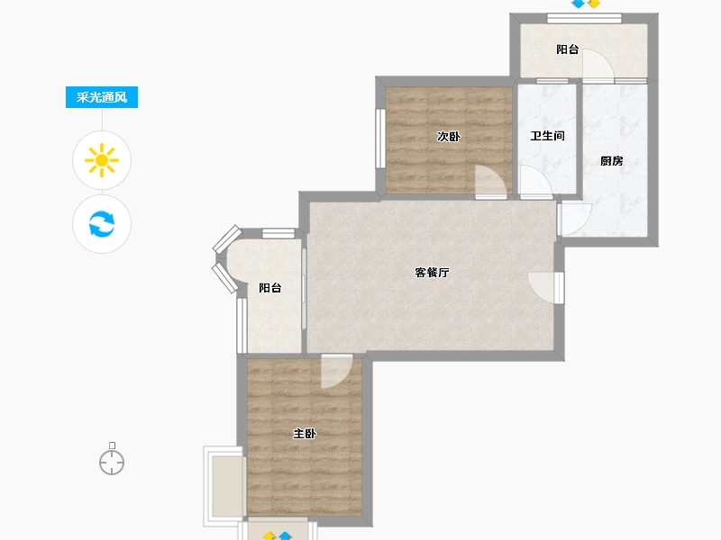 黑龙江省-哈尔滨市-悦城-82.94-户型库-采光通风