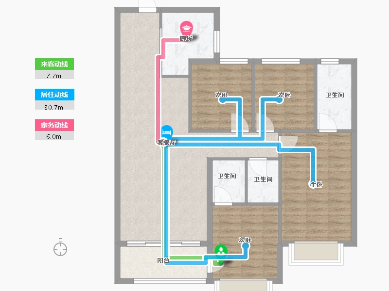 江西省-赣州市-城南1号-97.00-户型库-动静线