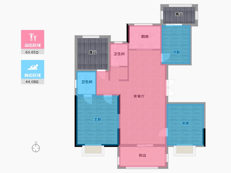 山东省-临沂市-亲和家源-82.40-户型库-动静分区