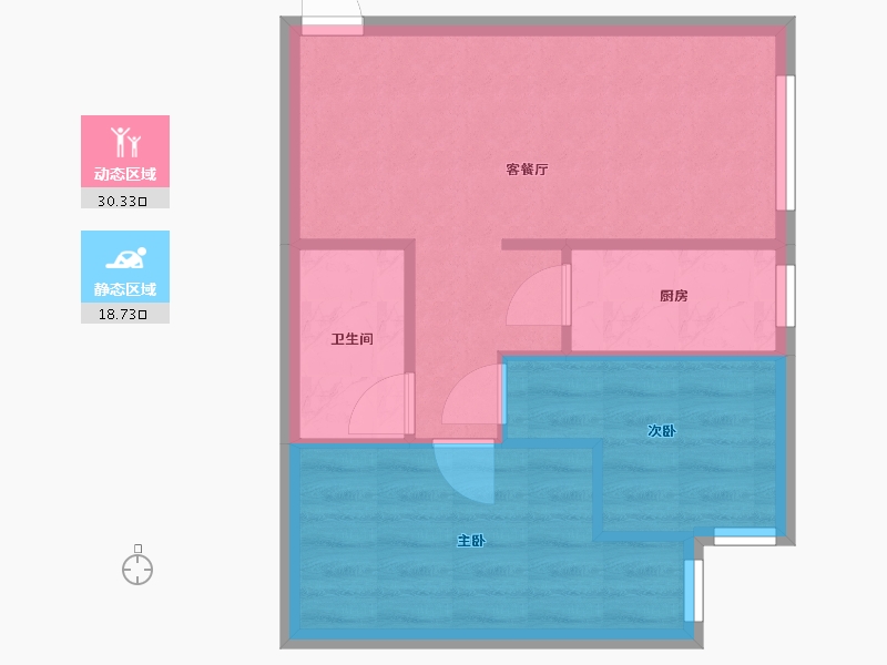 北京-北京市-金隅康惠园2号院-59.50-户型库-动静分区