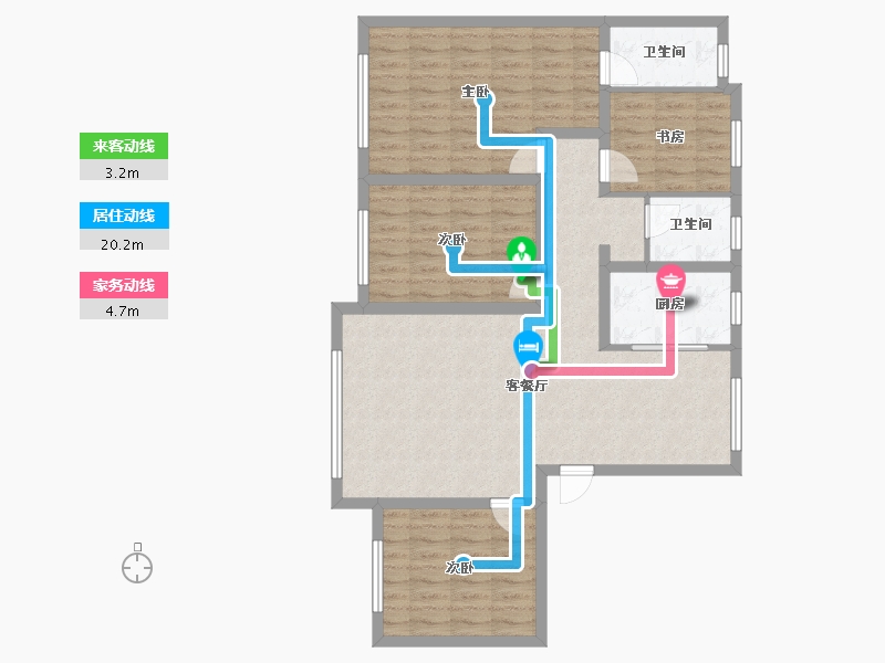 内蒙古自治区-赤峰市-宽景御枫园-114.40-户型库-动静线