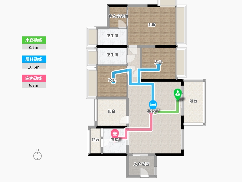 广东省-珠海市-世荣碧水岸-116.59-户型库-动静线