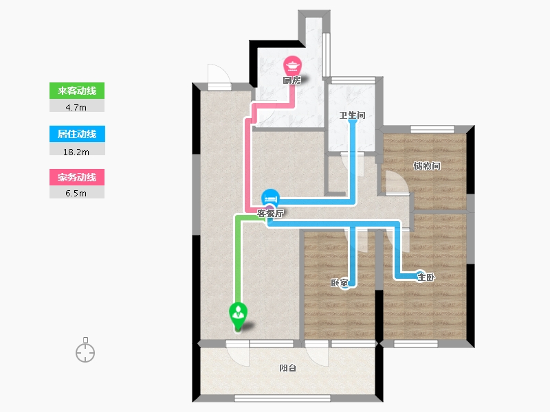 宁夏回族自治区-银川市-银川融创城-81.05-户型库-动静线