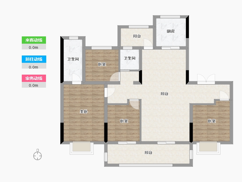 河南省-郑州市-深业健康城-113.37-户型库-动静线