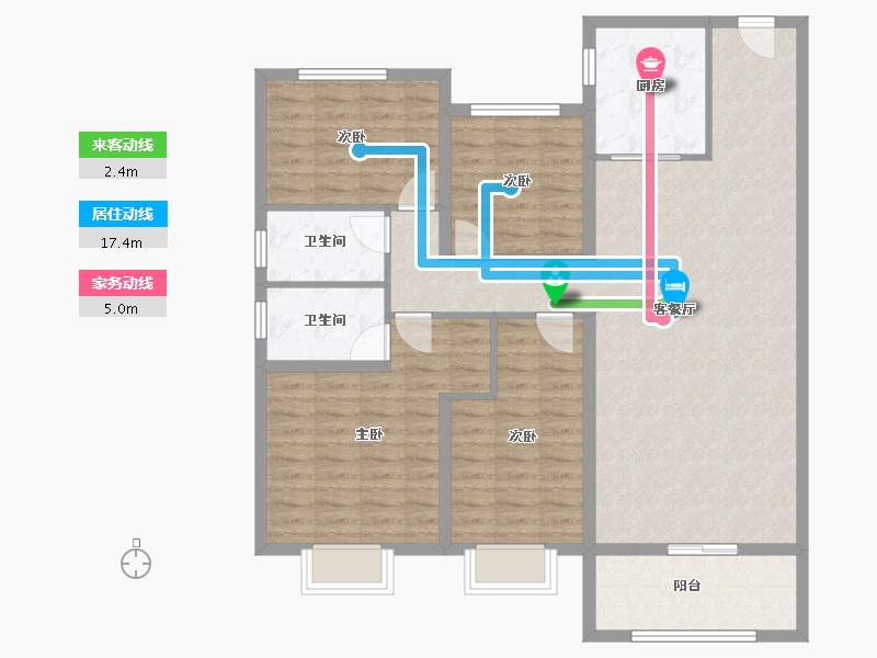 江苏省-镇江市-碧桂园凤凰城-115.20-户型库-动静线