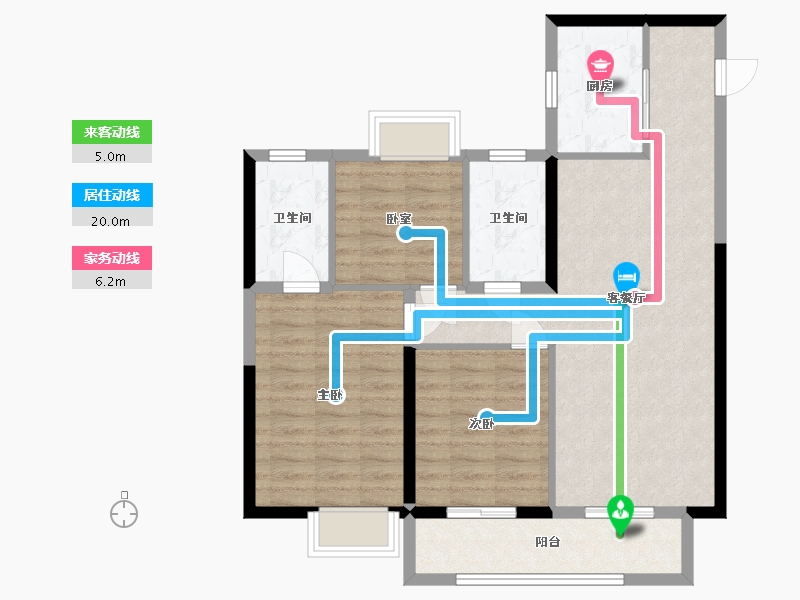 湖北省-武汉市-德信江宸-87.87-户型库-动静线