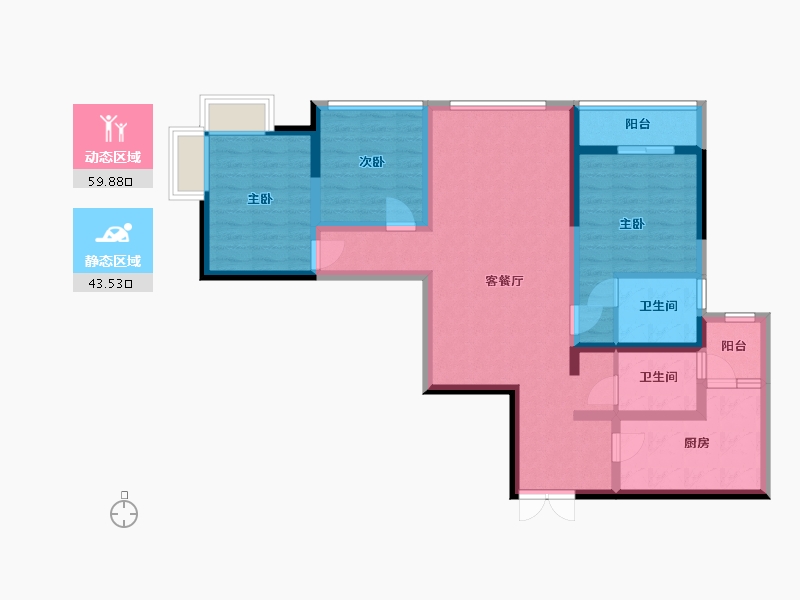 四川省-成都市-观澜九号3期-99.00-户型库-动静分区