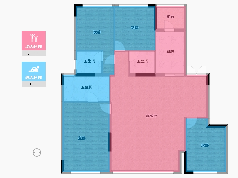 四川省-成都市-建发天府养云-130.03-户型库-动静分区