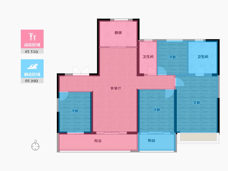 浙江省-杭州市-秦望府-119.71-户型库-动静分区