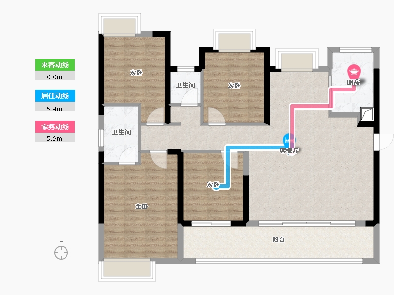 福建省-漳州市-建发西湖泊月-111.21-户型库-动静线