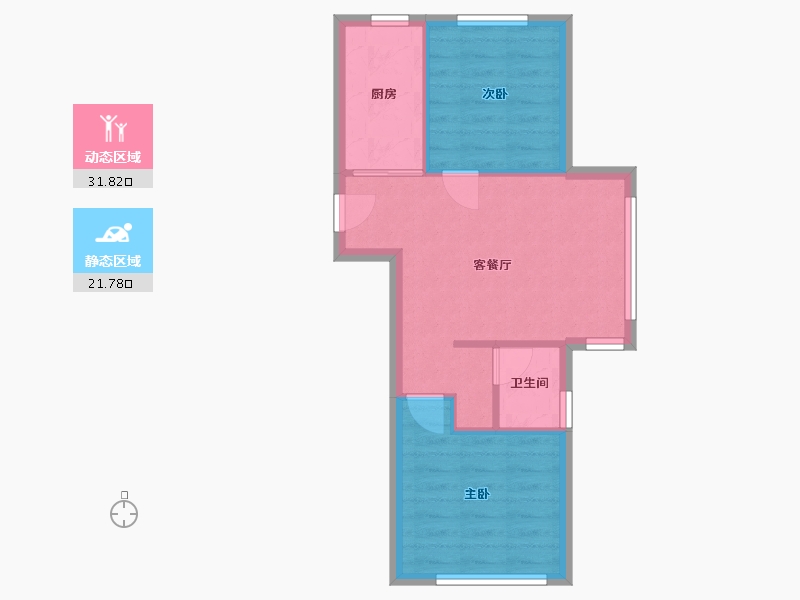 黑龙江省-哈尔滨市-顺迈欣郡-57.50-户型库-动静分区