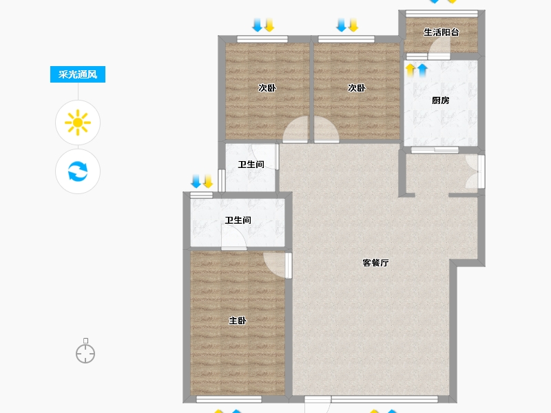 四川省-成都市-建发天府养云-112.73-户型库-采光通风