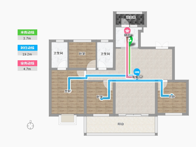 四川省-成都市-人居九林语-102.25-户型库-动静线