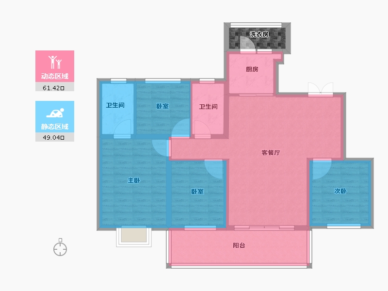 四川省-成都市-人居九林语-102.25-户型库-动静分区