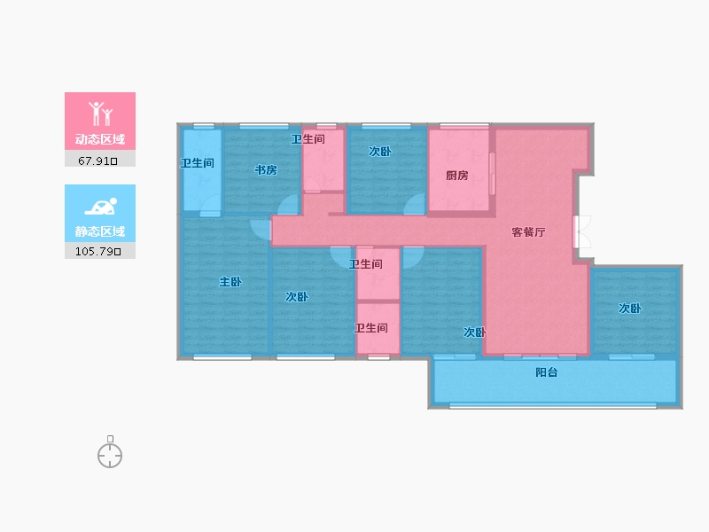 安徽省-滁州市-桂语江南-157.76-户型库-动静分区