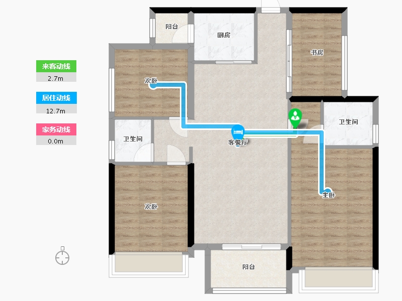 广东省-清远市-名德幸福里-107.00-户型库-动静线