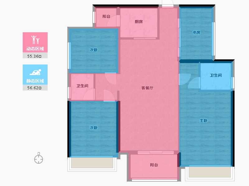 广东省-清远市-名德幸福里-107.00-户型库-动静分区