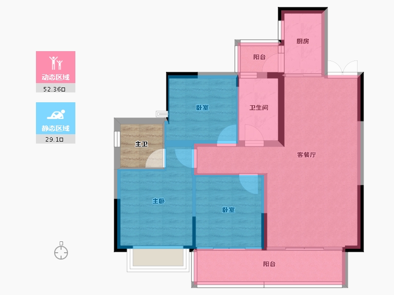 四川省-成都市-望庭学苑-76.71-户型库-动静分区