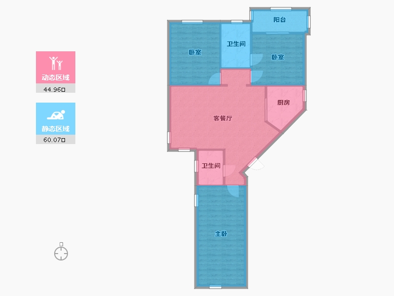 湖北省-武汉市-常青花园四小区-92.28-户型库-动静分区