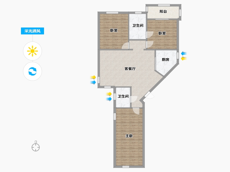 湖北省-武汉市-常青花园四小区-92.28-户型库-采光通风