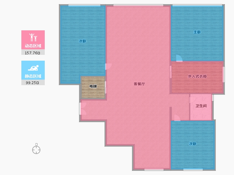 北京-北京市-路劲御合院-246.40-户型库-动静分区