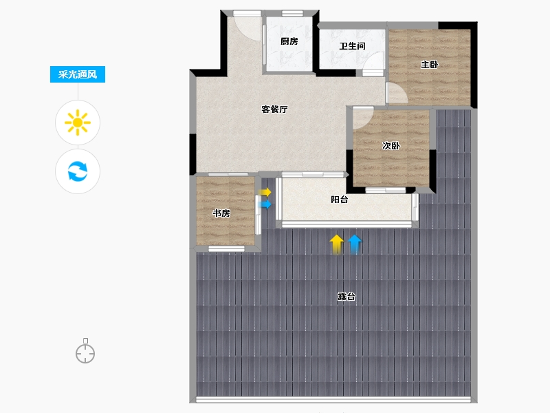 四川省-成都市-青城365南院二期-134.98-户型库-采光通风