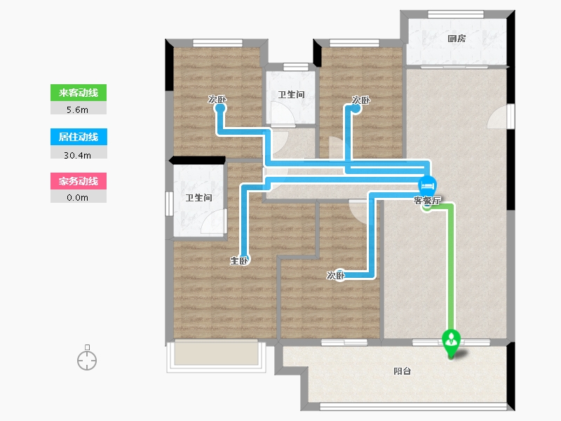 湖北省-襄阳市-房投翰林府-112.78-户型库-动静线