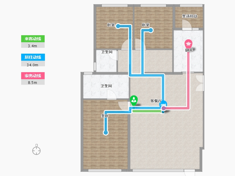 四川省-成都市-建发天府养云-193.65-户型库-动静线