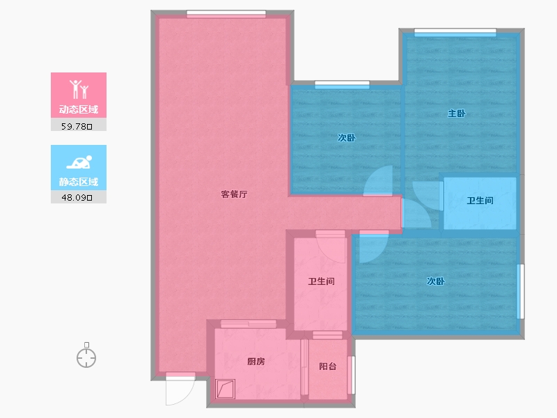 四川省-内江市-隆城一号-97.00-户型库-动静分区