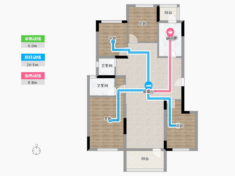 四川省-成都市-建发天府养云-108.33-户型库-动静线