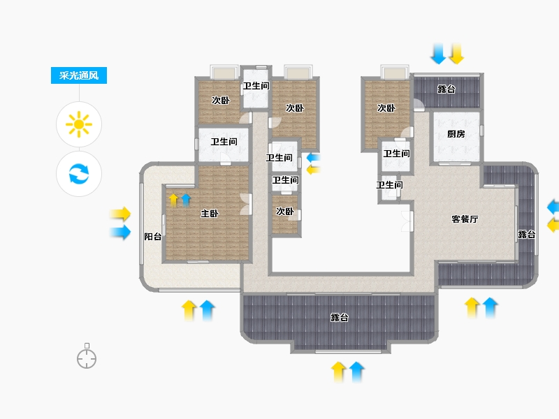 四川省-成都市-清凤鹿溪源-304.17-户型库-采光通风