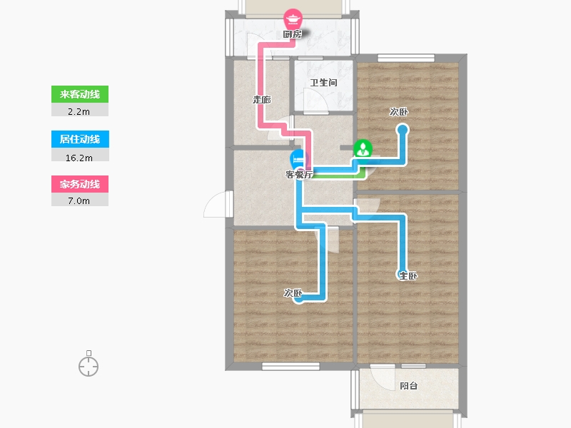 河北省-石家庄市-石家庄市国家税务局-宿舍-48.00-户型库-动静线