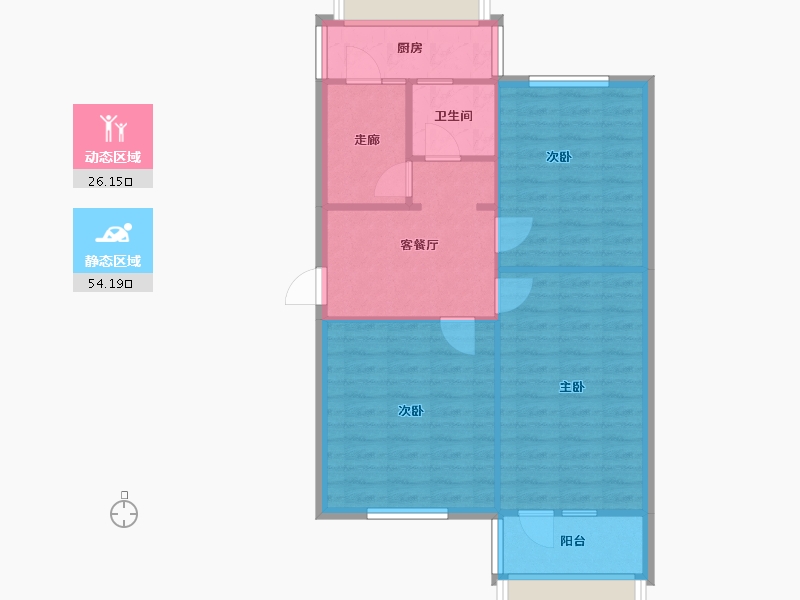 河北省-石家庄市-石家庄市国家税务局-宿舍-48.00-户型库-动静分区