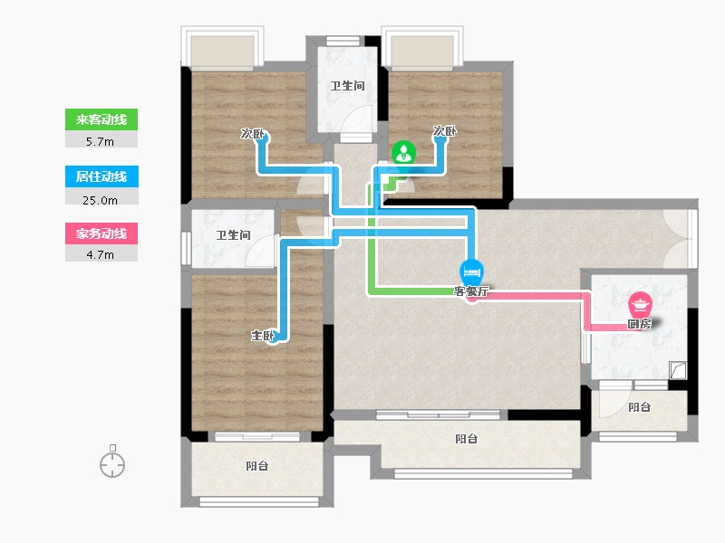 四川省-绵阳市-水晶郦城-96.17-户型库-动静线