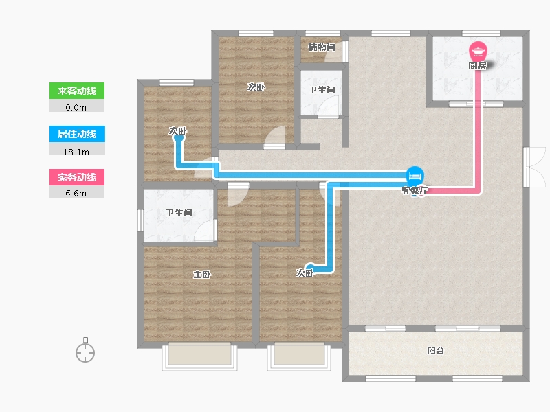 山东省-菏泽市-中岳名居-161.60-户型库-动静线